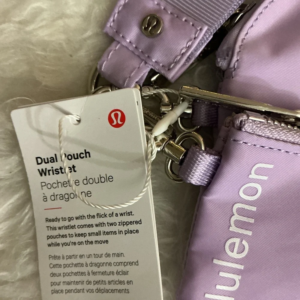 lululemon athletica Lavender Dual Pouch Wristlet